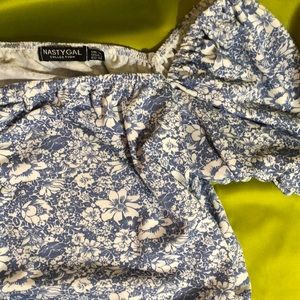 Floral square neck bodycon dress